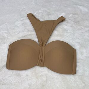 MIKOH Padded Bandeau High Neck Bikini Top Size Small